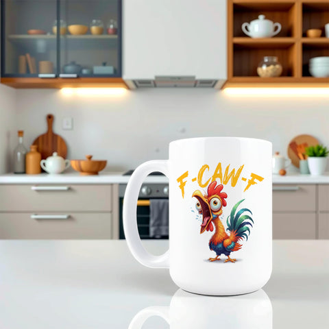 Hogg F-Caw-F mug ergonomic design with 15-ounce capacity for everyday coffee