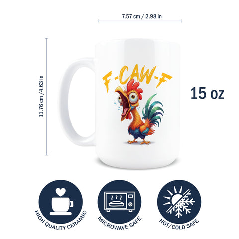 Hogg F-Caw-F mug hidden message visible for playful mornings