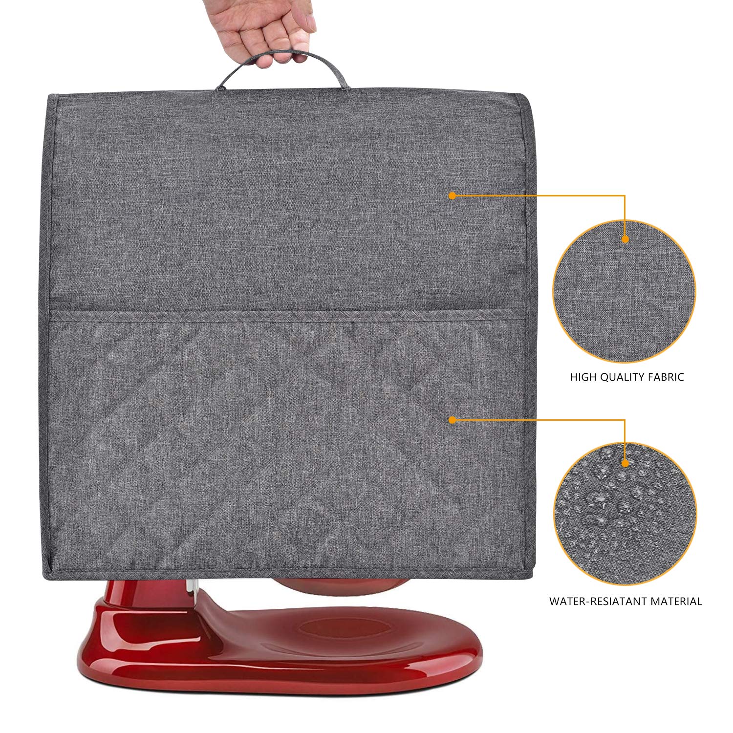 HOHUO multi-pocket cover keeps beater attachments within easy reach.