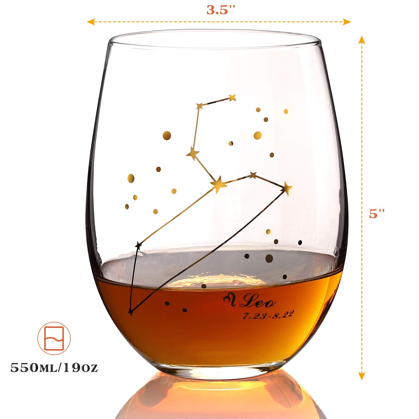 HOHY constellation glass ideal for astrology lovers and women gifts