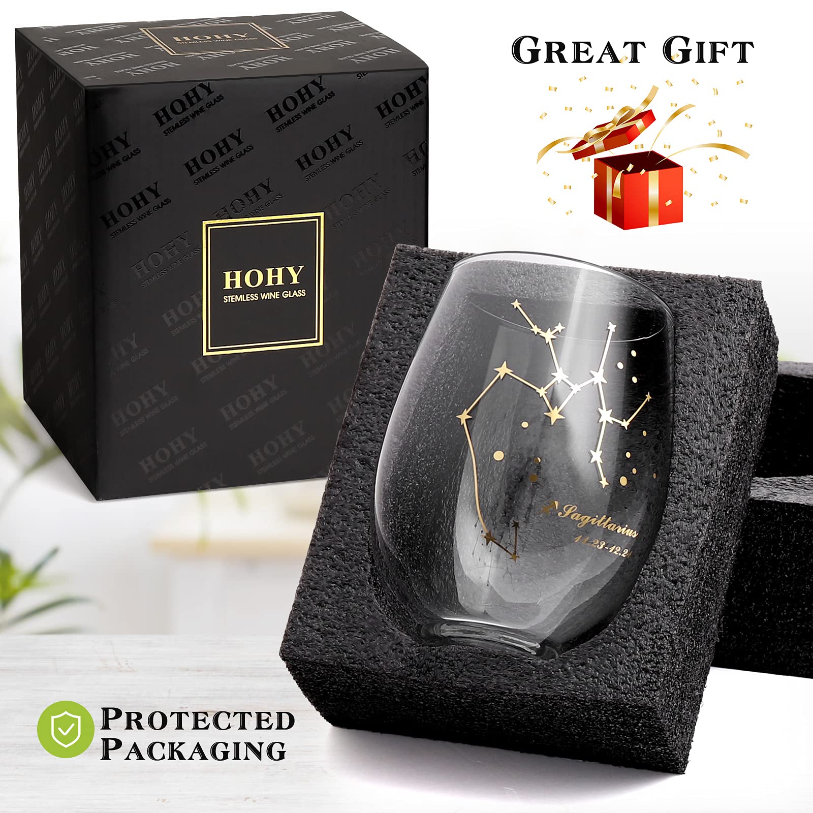 HOHY lead-free glass displays translucent luster for a refined table vibe