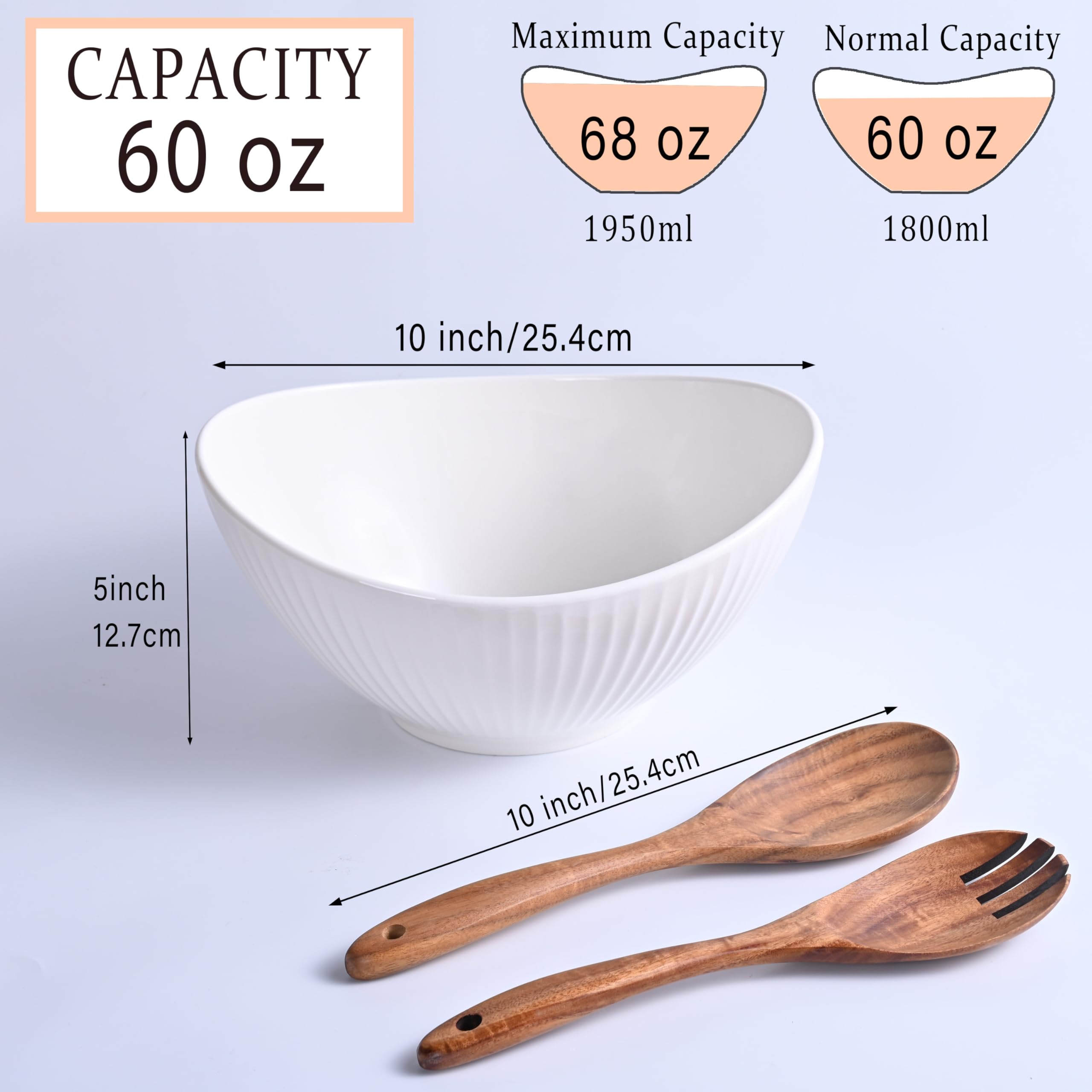 Hoilse acacia wood utensils paired with the bowl showing natural finish and practicality.