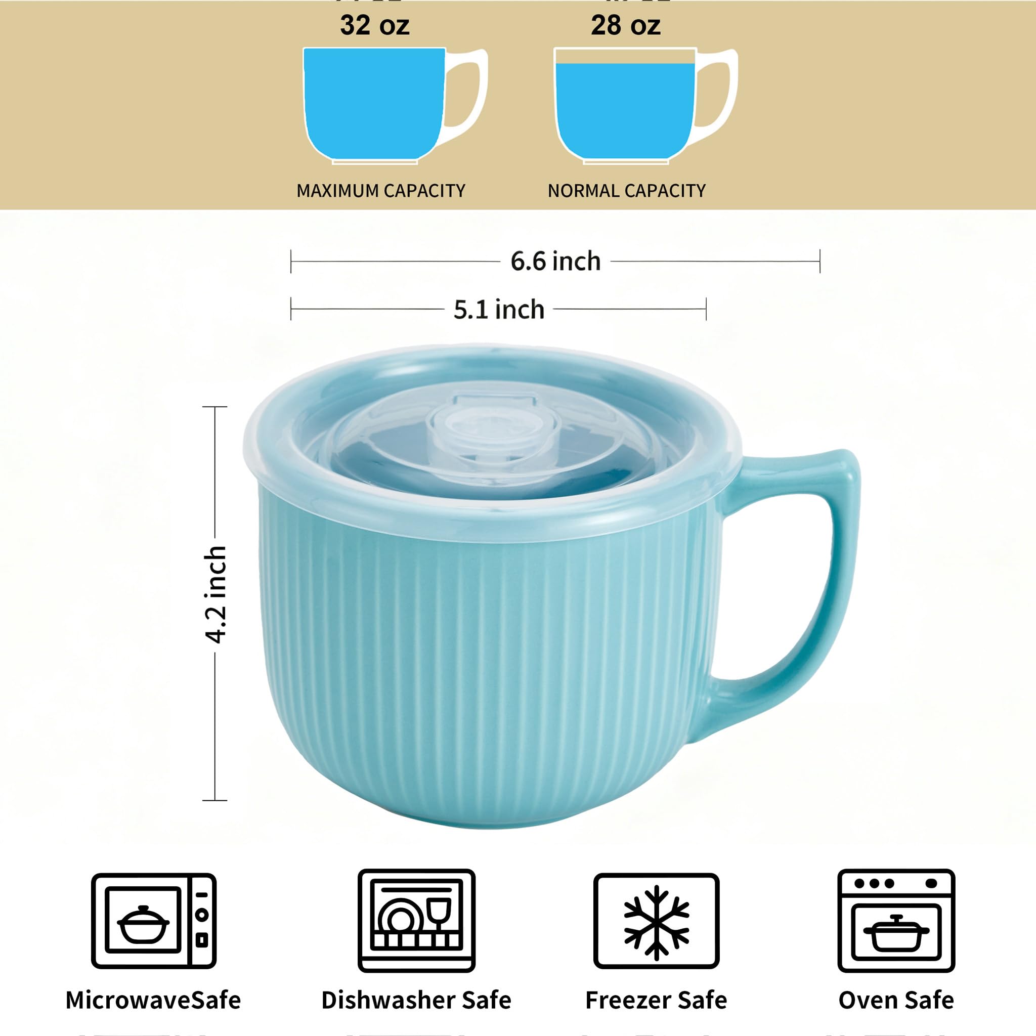 Hoilse blue-lidded soup bowl showing airtight lid for freshness and quick reheats.