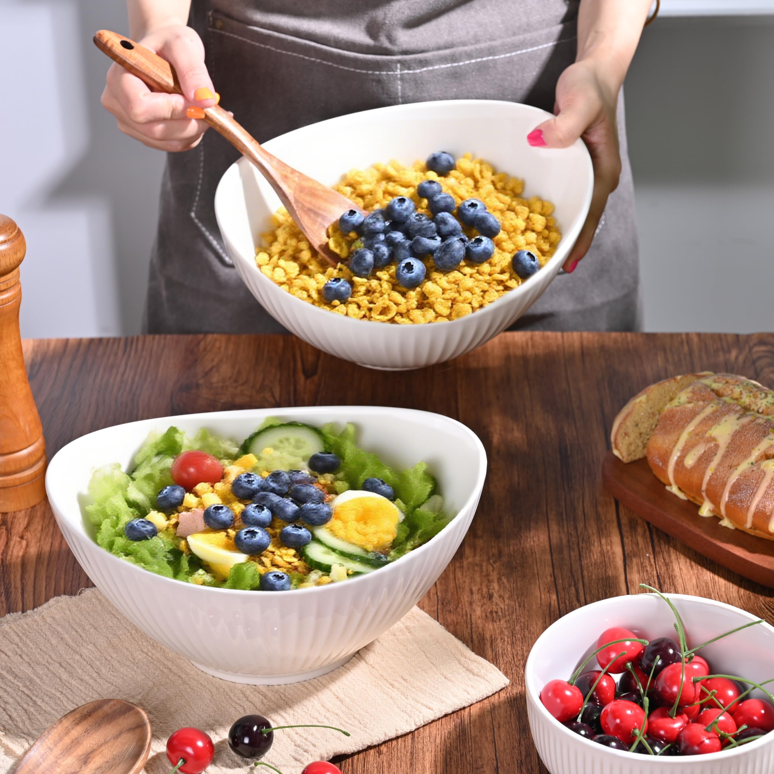 Hoilse interior glaze enhances the colors of vibrant salad ingredients.