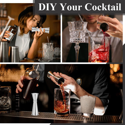 Hoiny two-pack jiggers make a practical gift for home bars.
