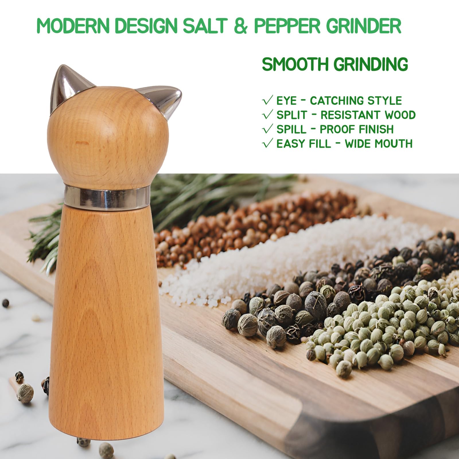 Hoivvy adjustable coarseness dial enables custom grind levels