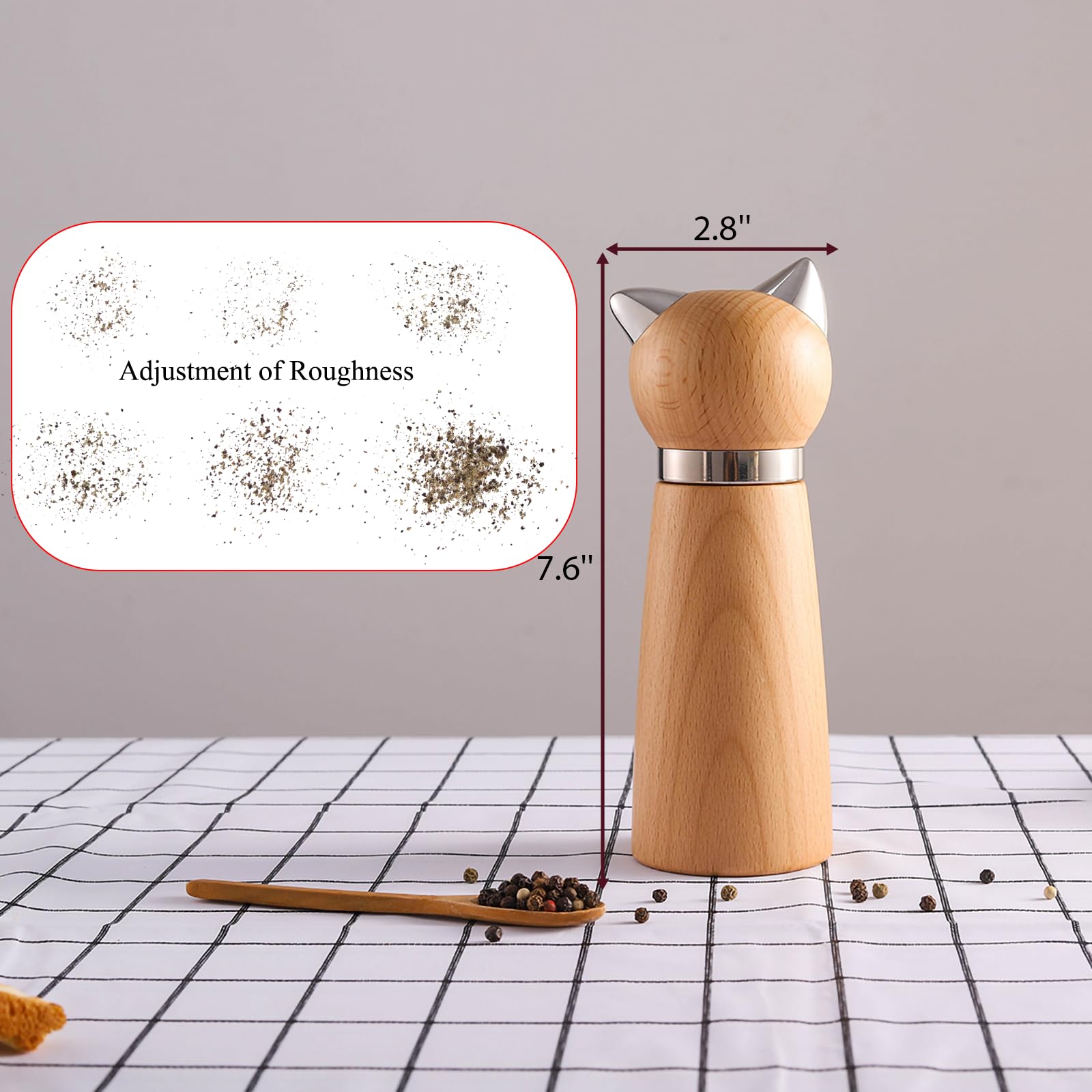 Hoivvy kitchen-counter decor with functional spice grinder