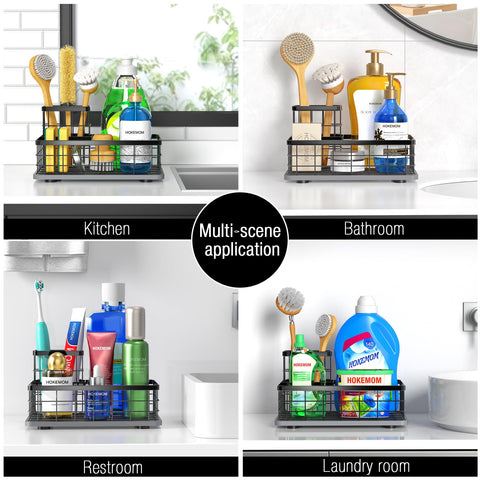 HOKEMOM non-slip base stabilizes the unit on busy countertops.
