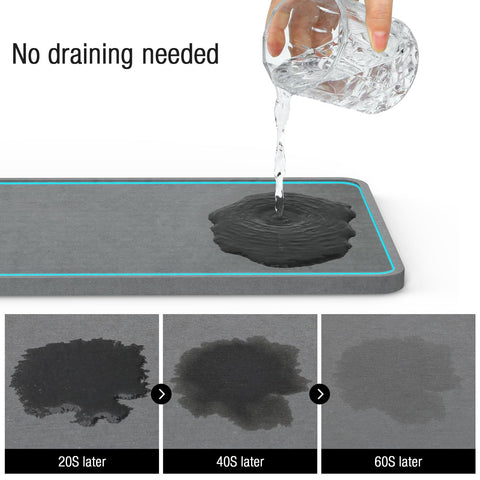 HOKEMOM sink caddy with brush holder keeps brushes within reach on the countertop.