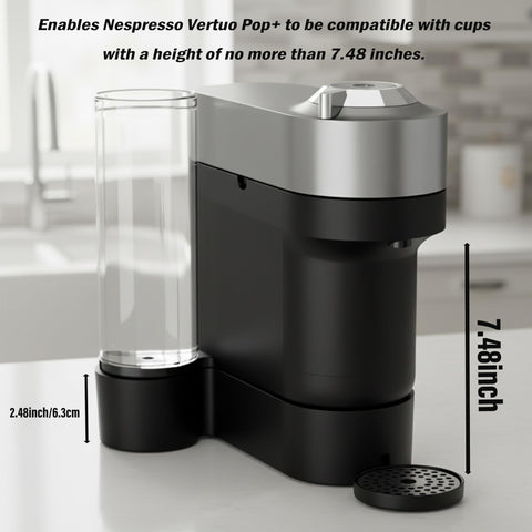 HOKKIEAM Vertuo Pop+ stand side view supports easy cleaning and compact storage.