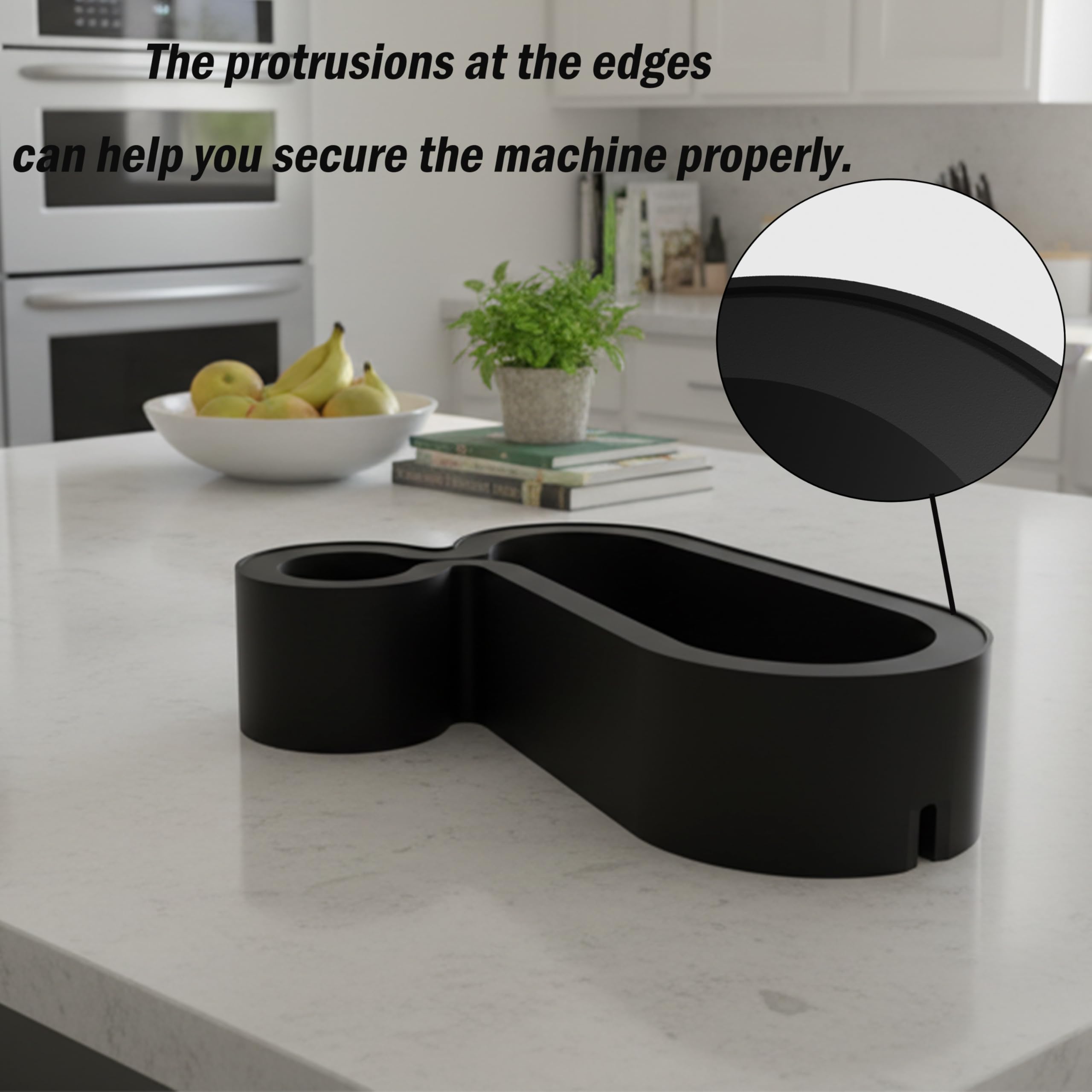 HOKKIEAM Vertuo Pop+ stand with deluxe model compatibility on stable surface.