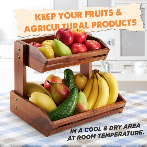 HOLANA Acacia on-counter display demonstrates non-slip base for safe usage.