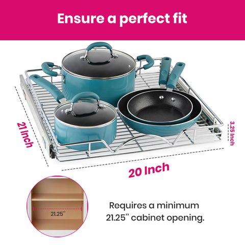 HOLDN’ STORAGE ball-bearing slide system enabling ultra-smooth shelf movement