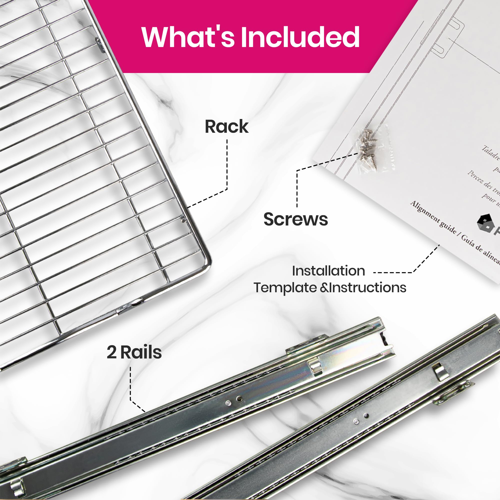 HOLDN’ STORAGE ideal for organizing spice racks, baking sheets, and pots.