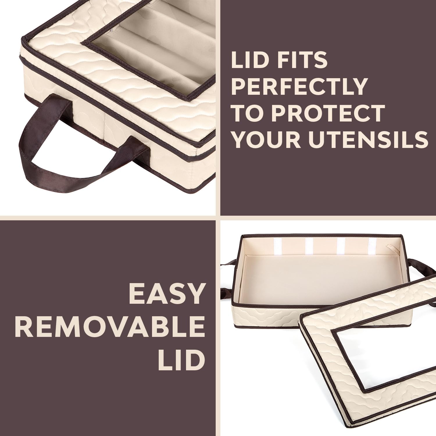 HOLDN’ STORAGE lid with clear window for quick contents check