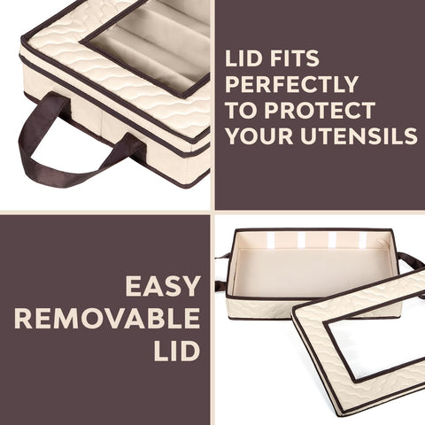 HOLDN’ STORAGE lid with clear window for quick contents check
