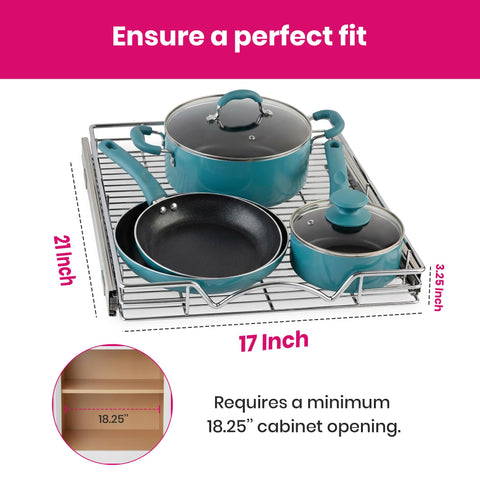 HOLDN’ STORAGE heavy-wire construction resists wear for busy kitchens.