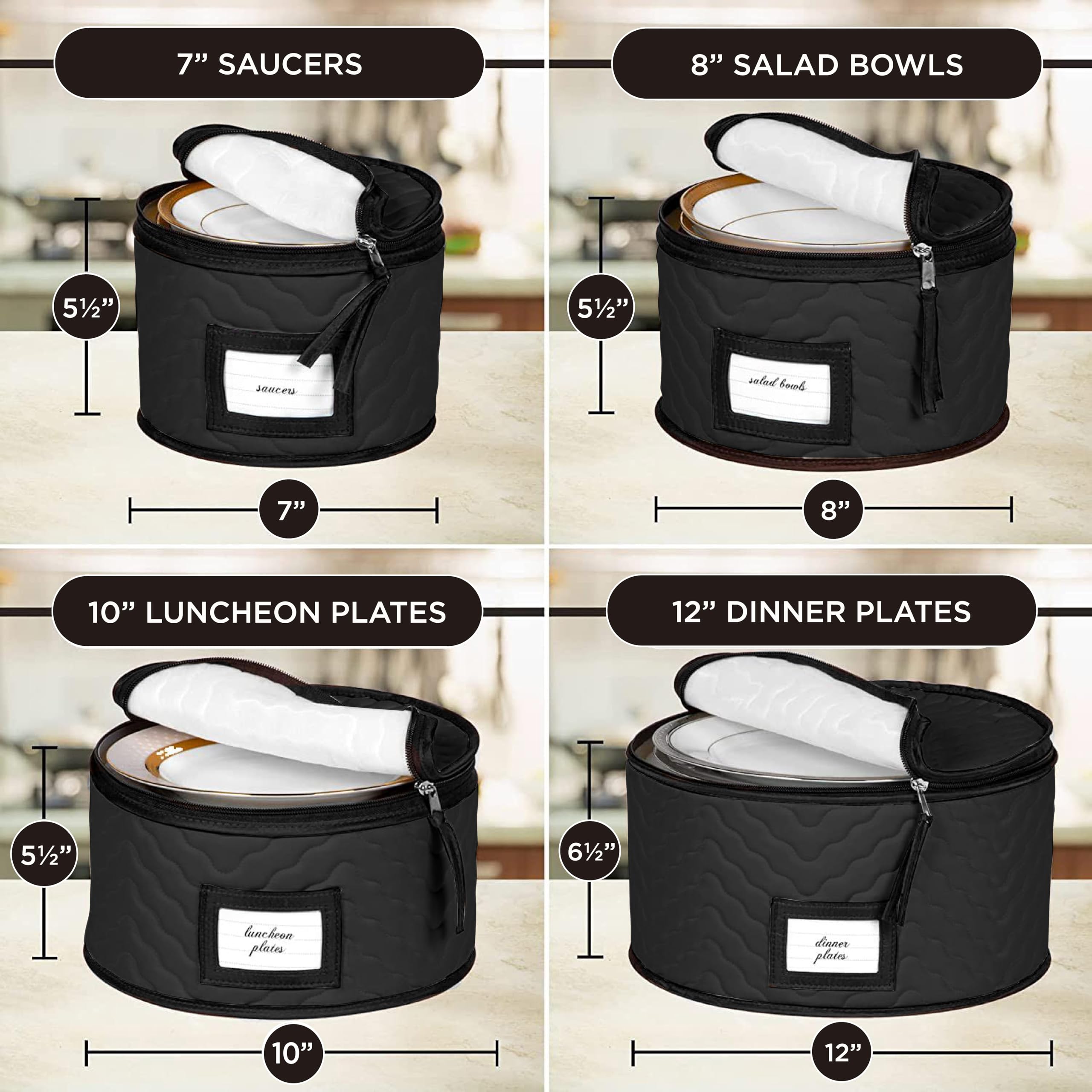 HOLDN’ STORAGE insert card helps identify contents at a glance.