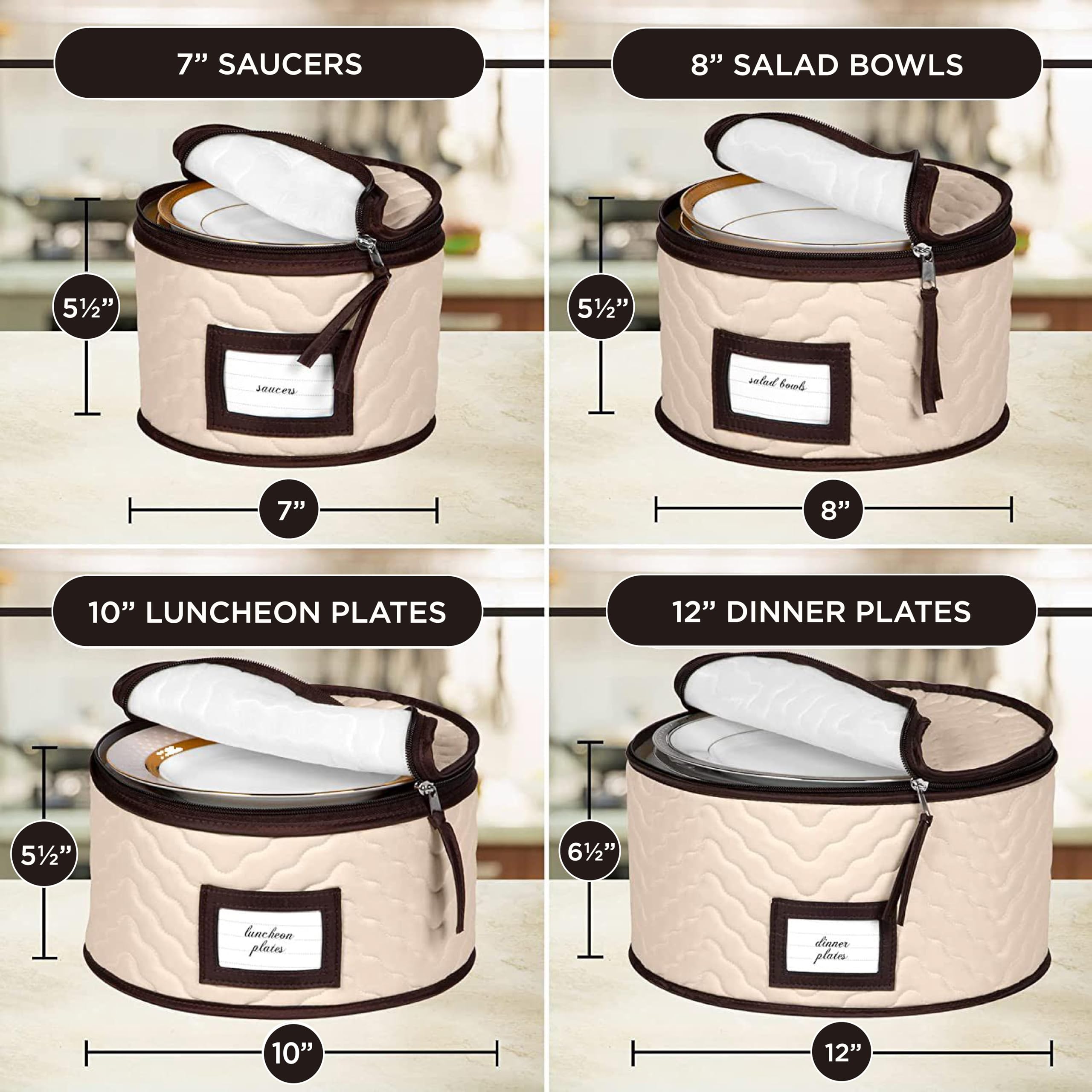 HOLDN’ STORAGE seasonal storage keeps tableware organized and ready.