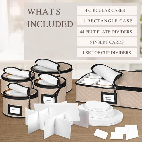 HOLDN’ STORAGE soft dividers protect glasses and plates during storage