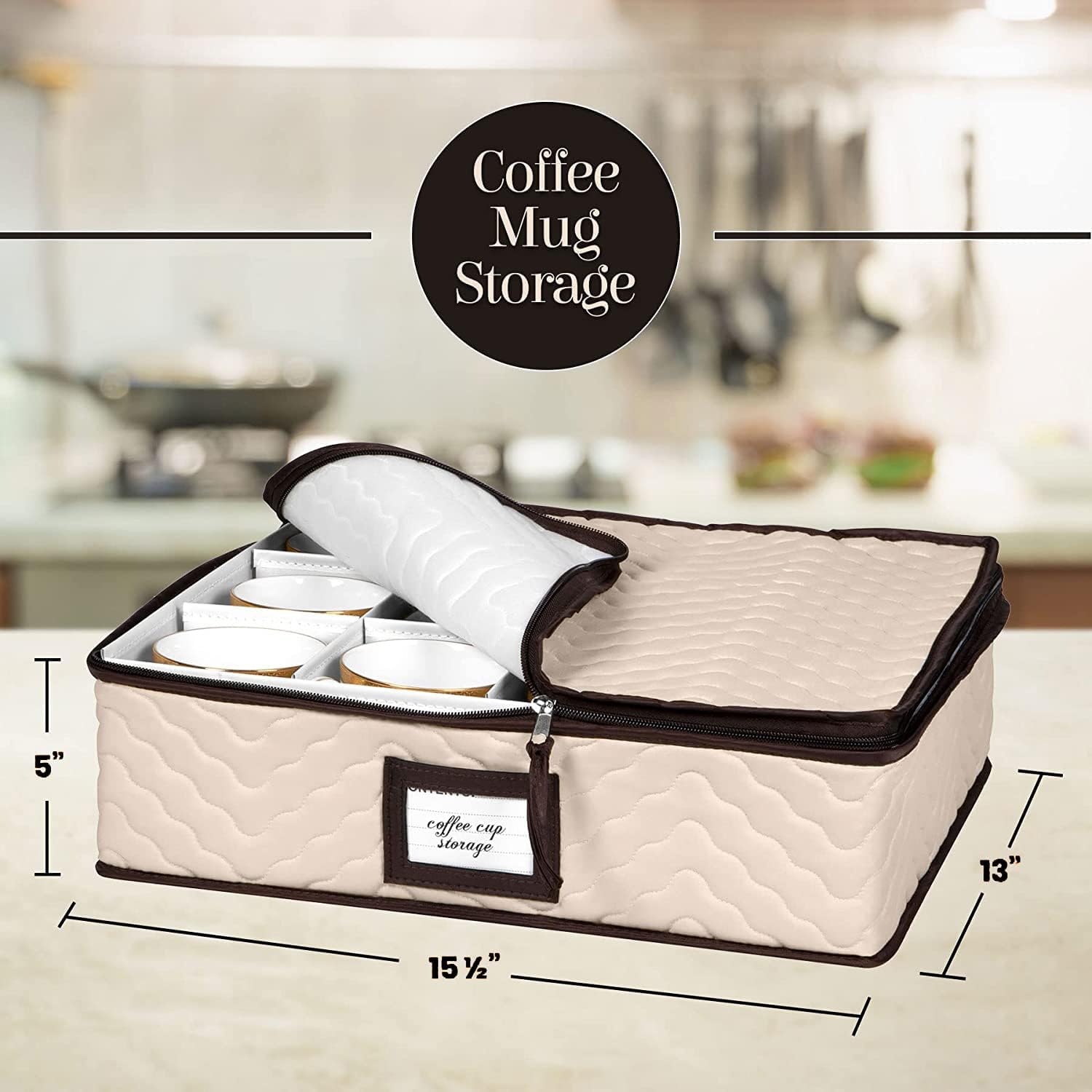 HOLDN’ STORAGE sturdy quilted fabric protection for dinnerware during moves.