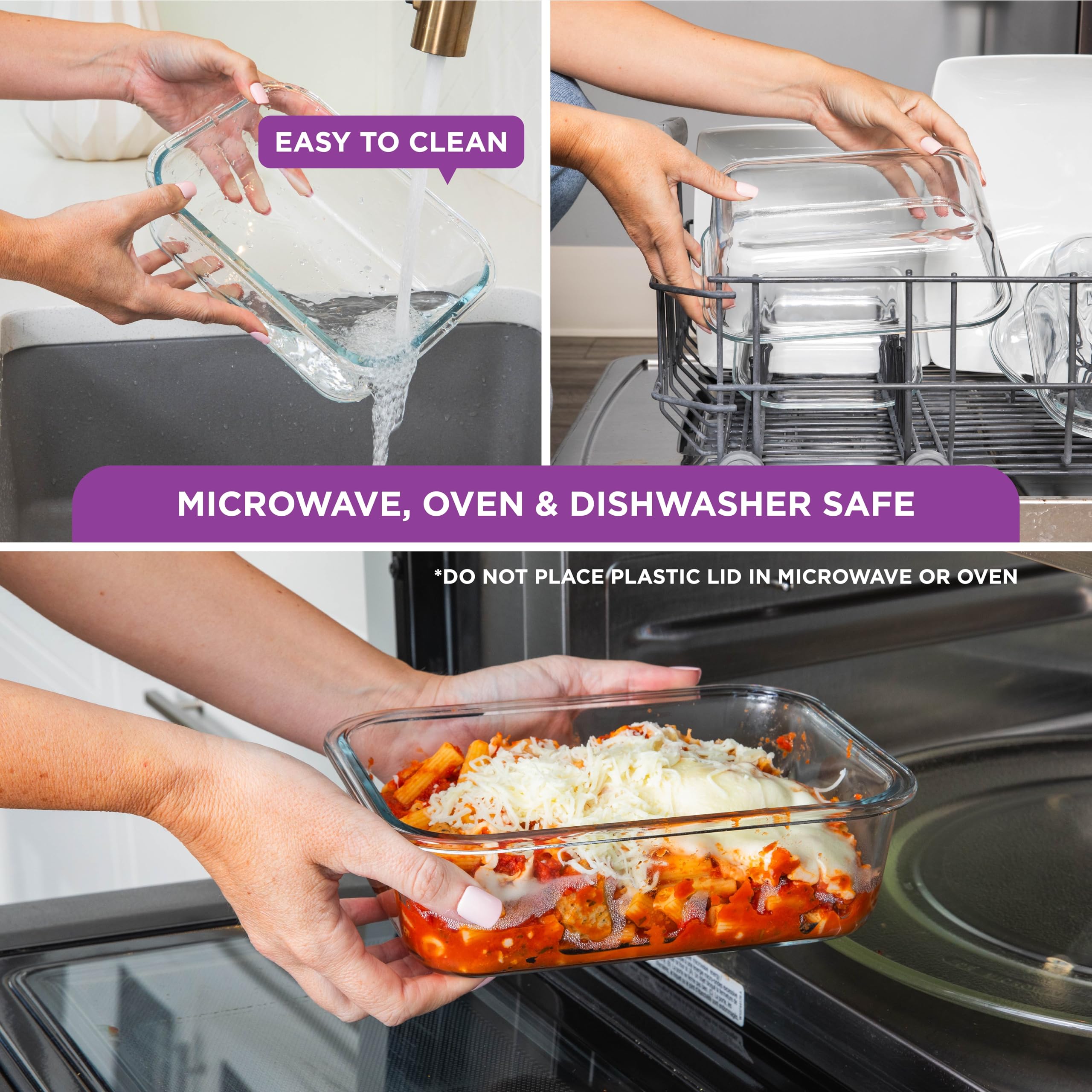 Holdn’ STORAGE 625ml compartment vacuum glass container for organized portions
