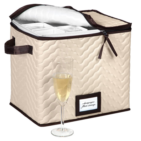 HOLDN’ STORAGE compact design keeps cabinet clutter down while safeguarding glassware.