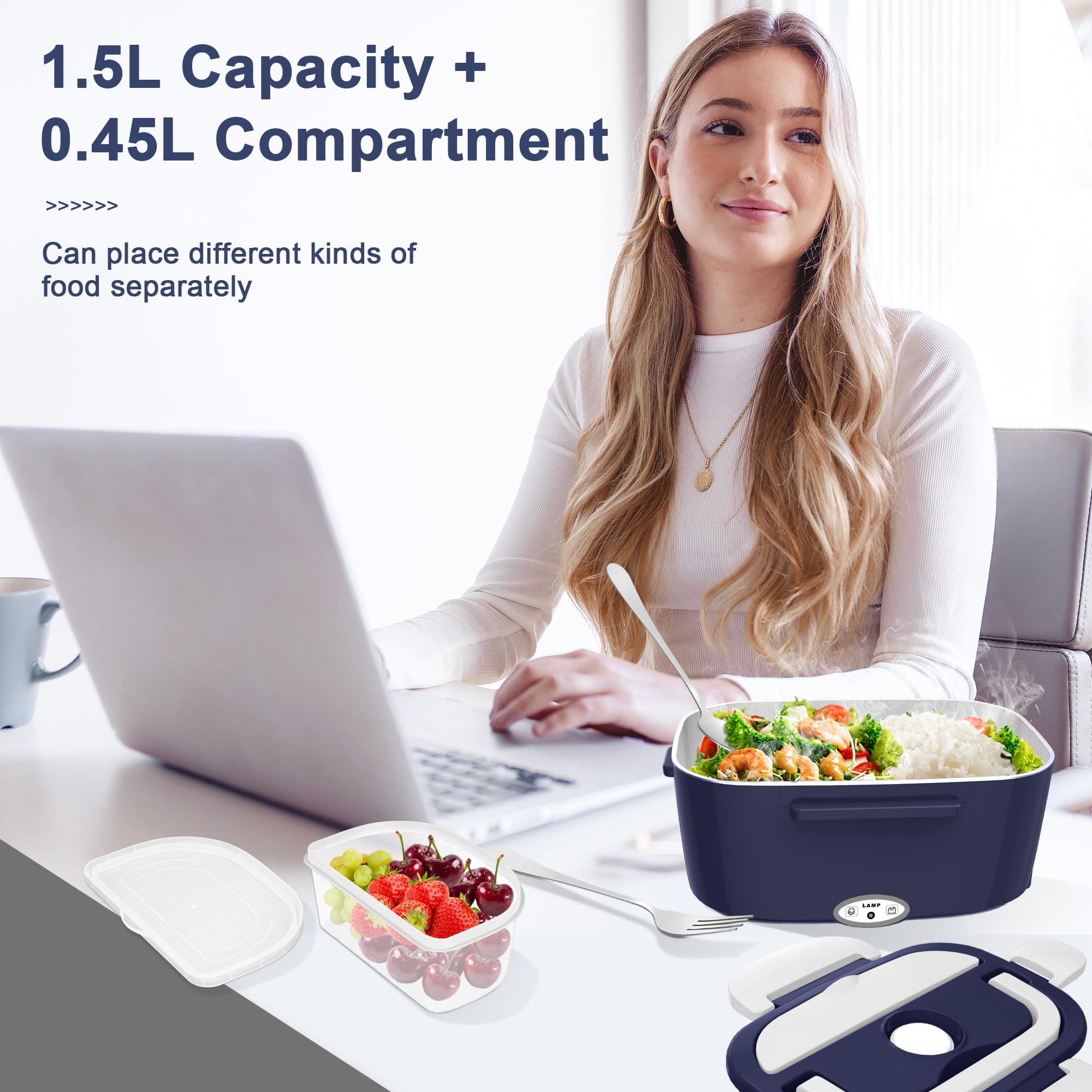 HOLDRUBY lunch box leak-proof lid ensures secure transport