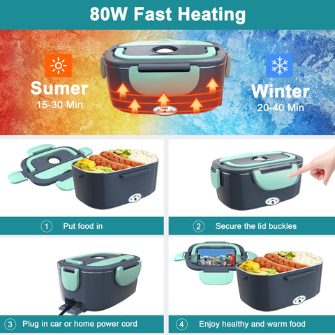 HOLDRUBY leak-proof lid with silicone seal and four-side snaps keeps meals secure