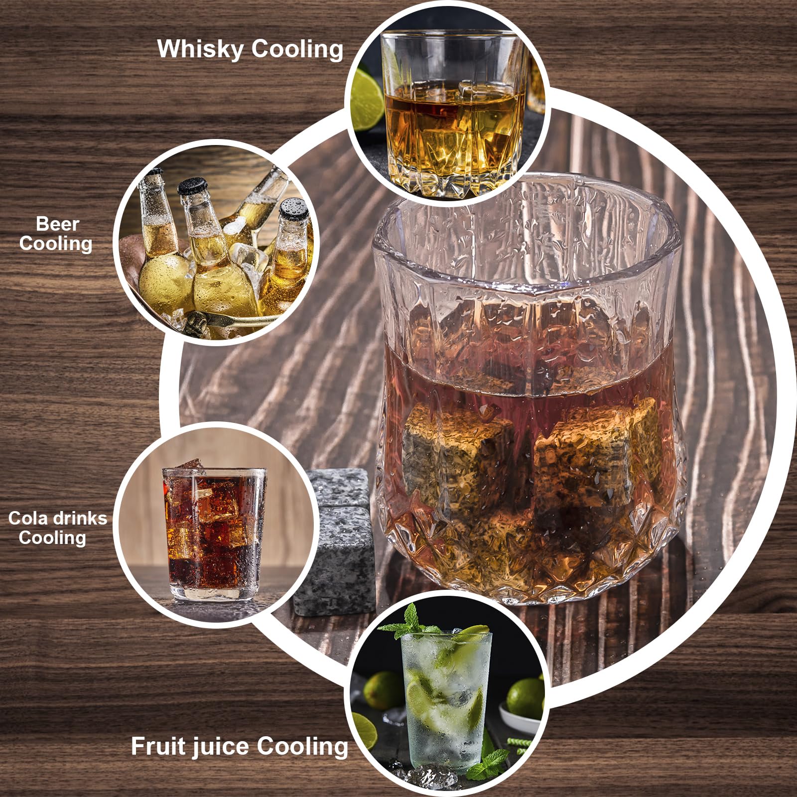 HOLEEKIC glass labels help identify drinks at gatherings