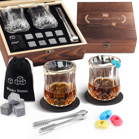 HOLEEKIC whiskey glasses 2-set with elegant design for refined at-home tasting