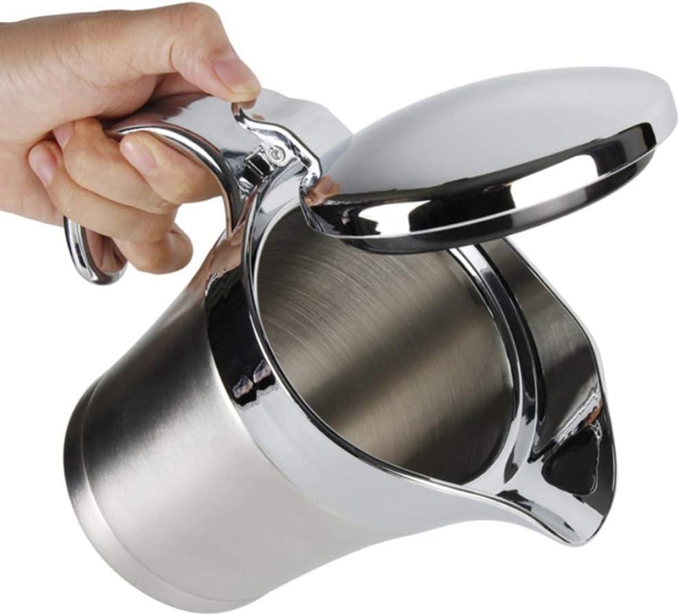 HOLIBAN 16oz gravy boat with lid keeps sauces hot for table service.