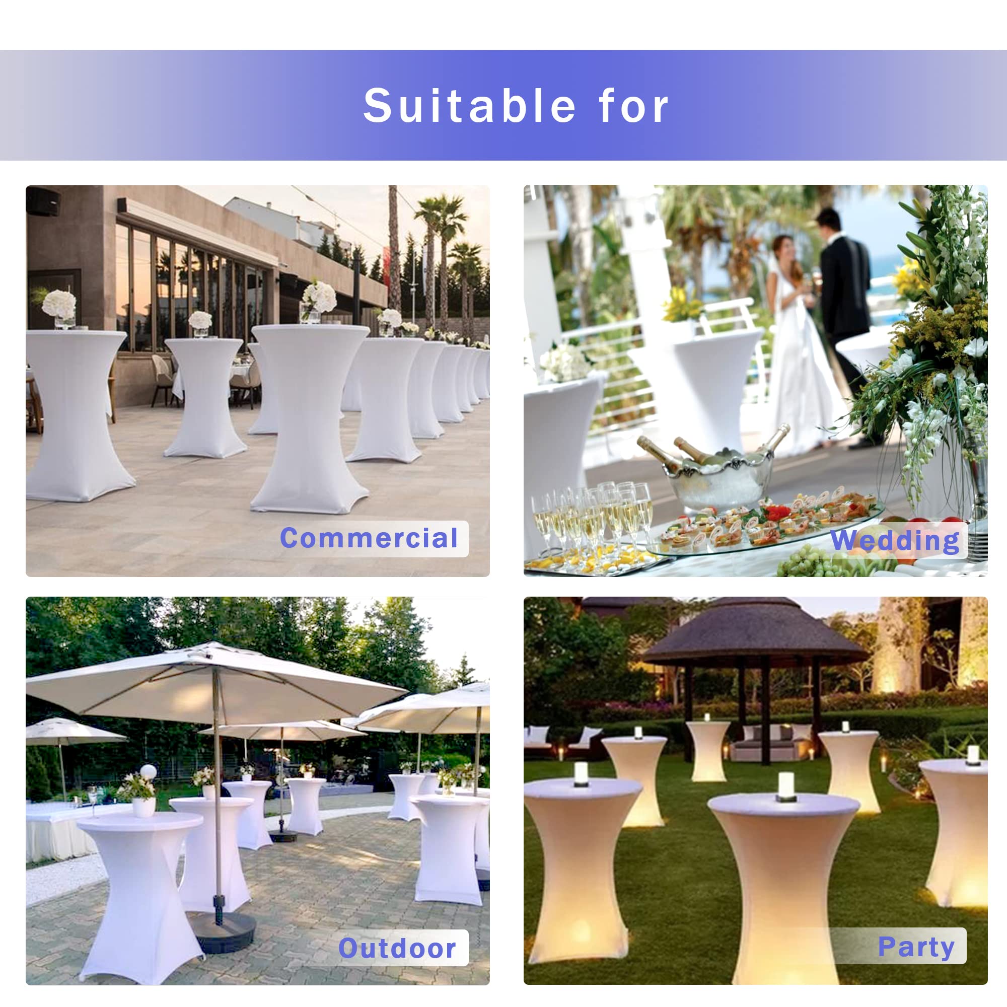 HolidayIdeas 2-pack covers ideal for bars, weddings, and parties