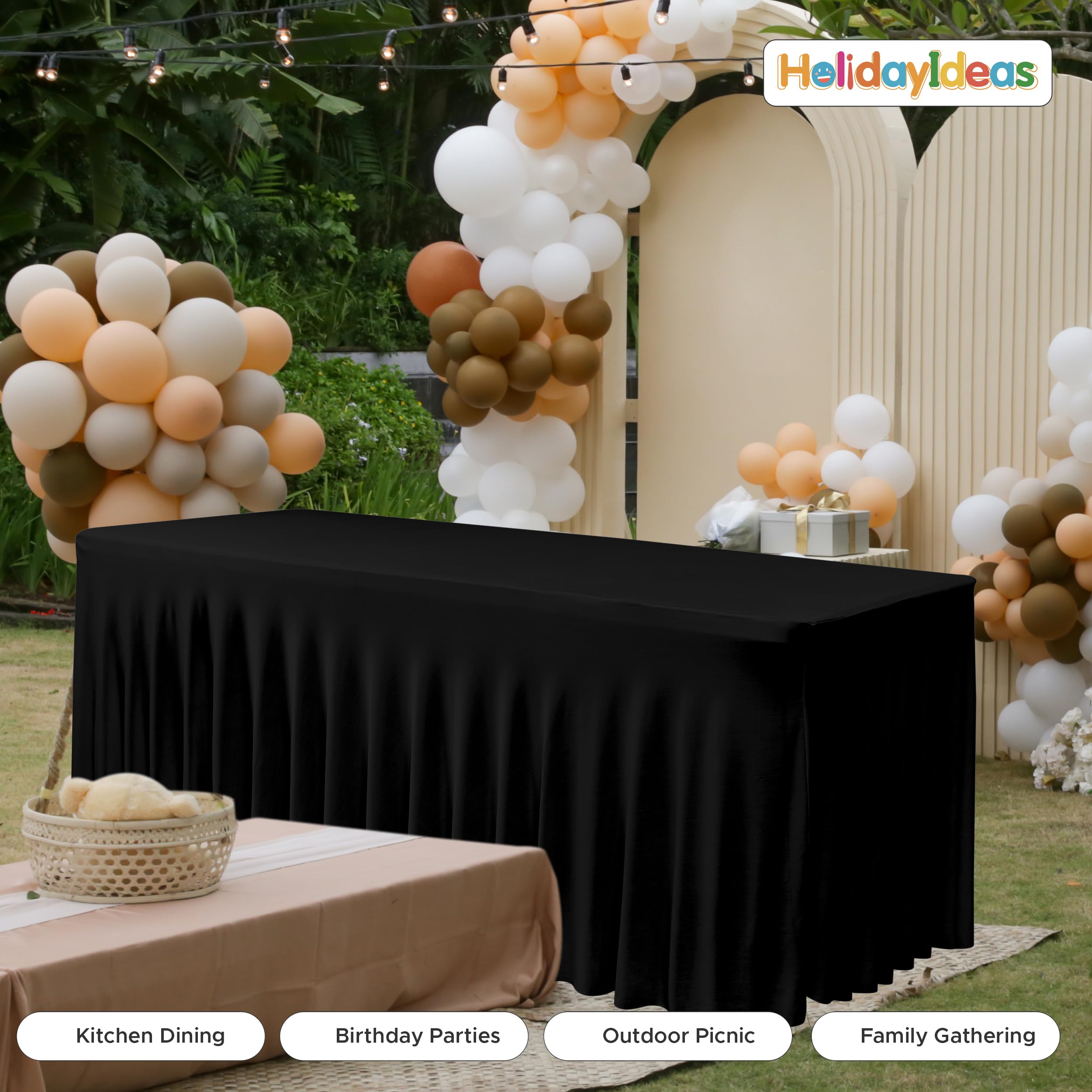 HolidayIdeas fade-resistant material maintains color across multiple events and venues