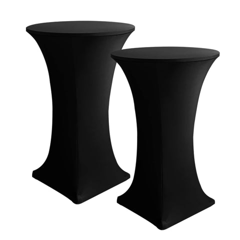 HolidayIdeas cocktail table cover in black on table protects surface while adding sleek style