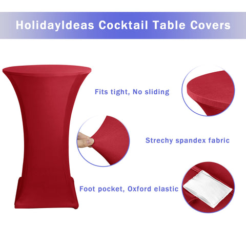 HolidayIdeas elastic foot pockets secure table legs for stability
