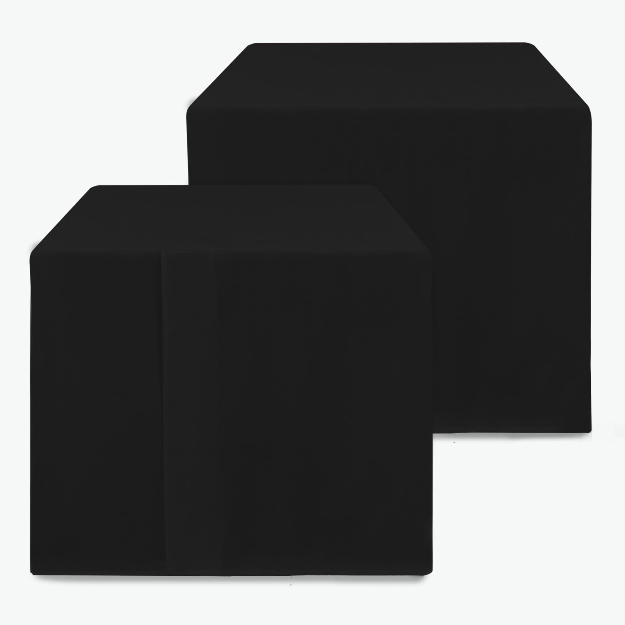 HolidayIdeas two-pack square fitted table cover hides legs and cords