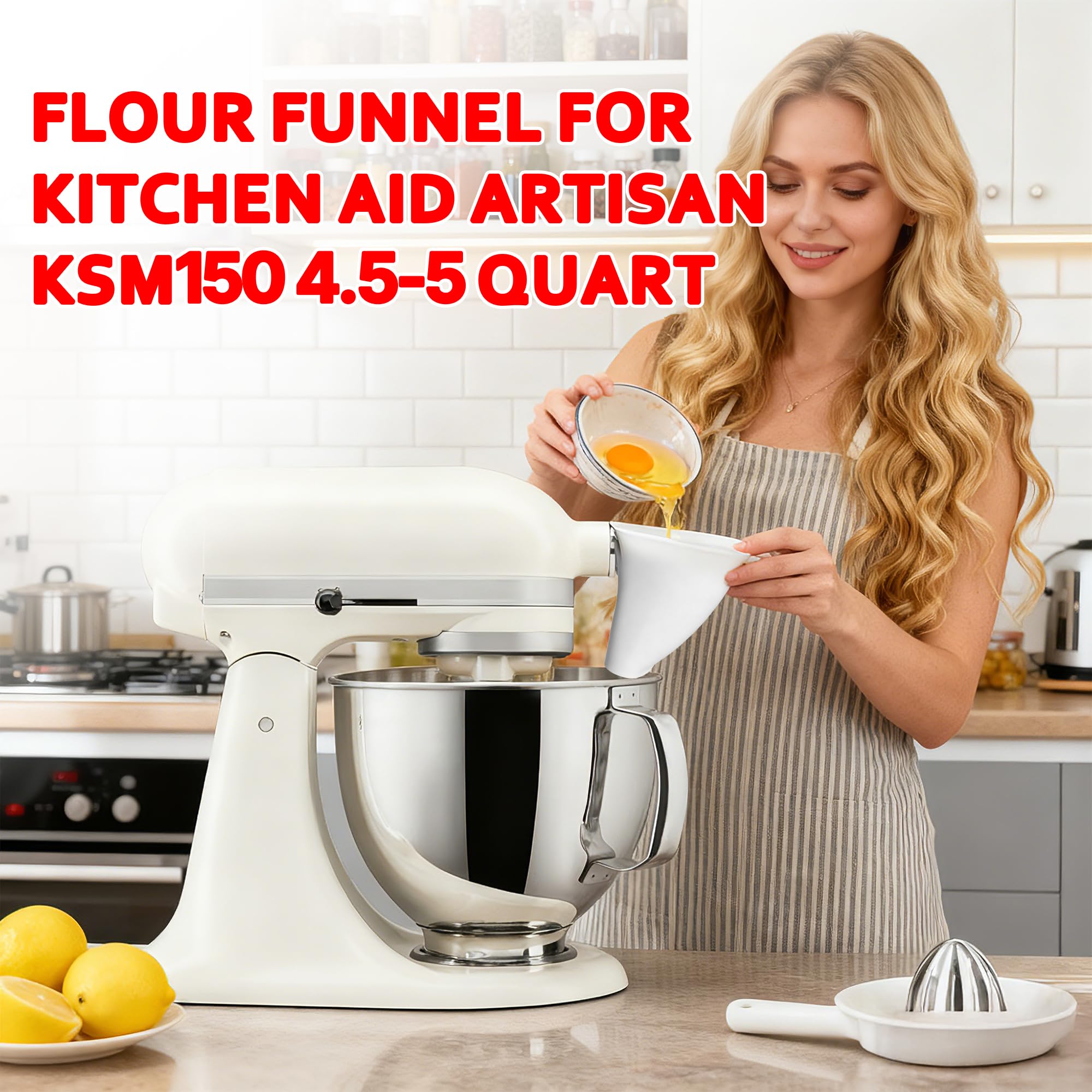 HolidayMap dishwasher-safe funnel cleans quickly after baking sessions.