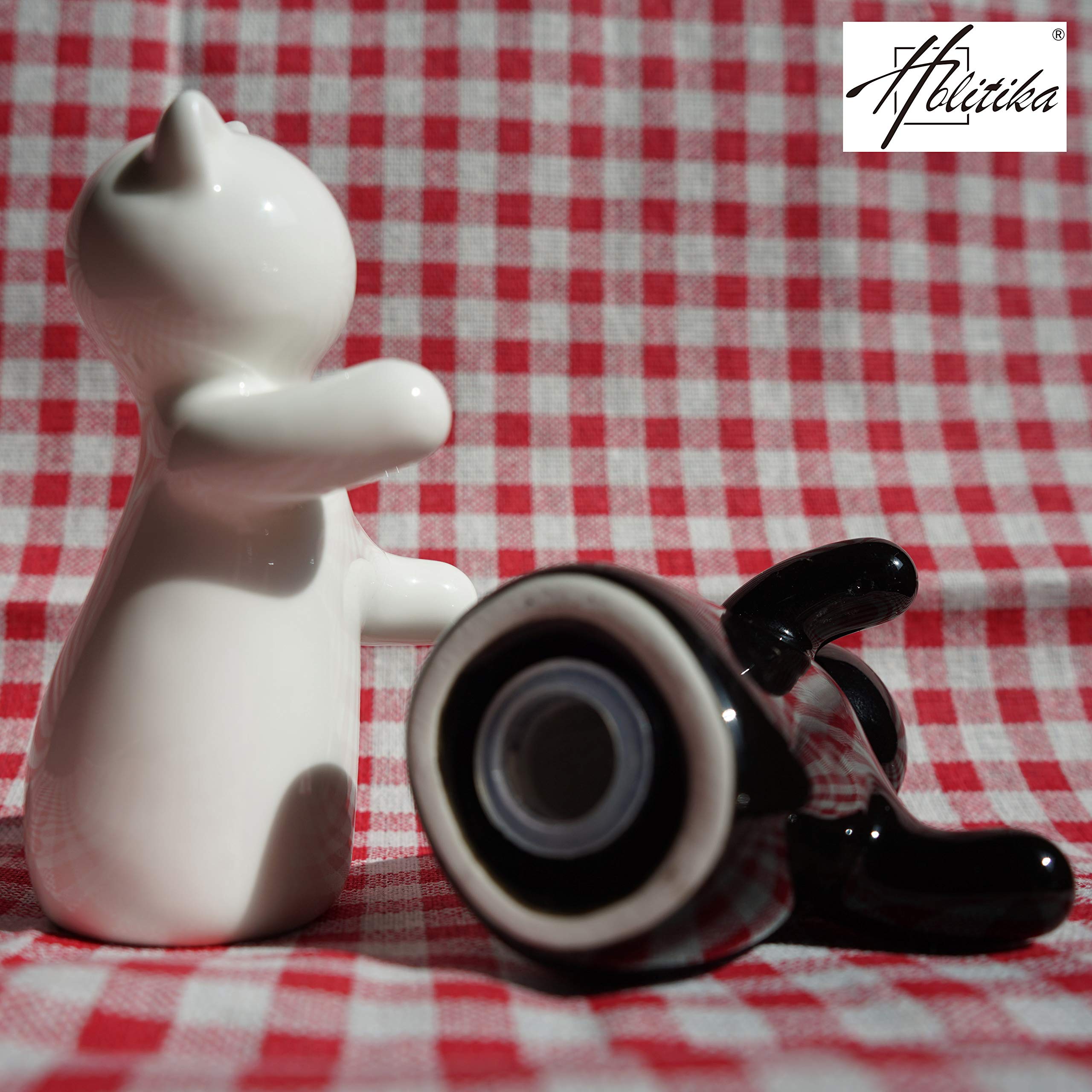Holitika porcelain salt and pepper shakers resist chipping and staining for lasting use.