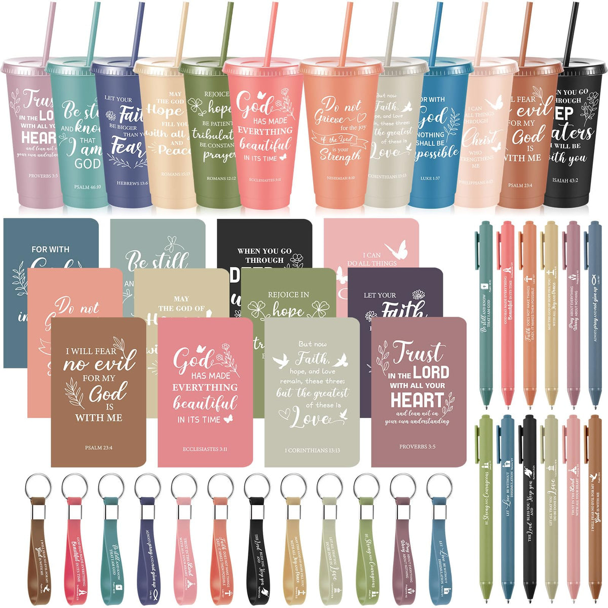 Hollowfly bulk Christian gifts set cups with Morandi colors for events