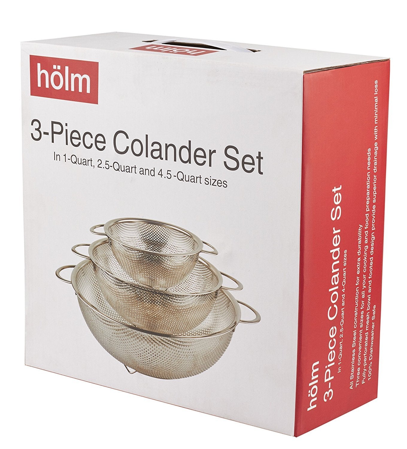 HÖLM dishwasher-safe strainer highlights easy cleaning