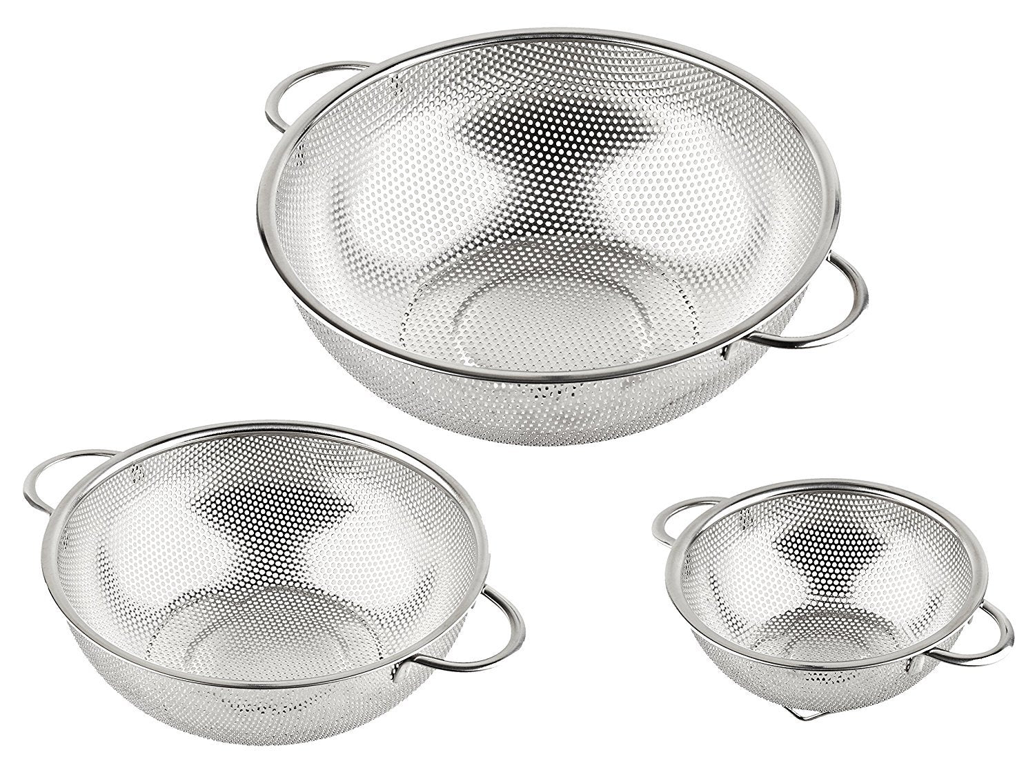 Close-up of durable stainless steel mesh in the HÖLM set