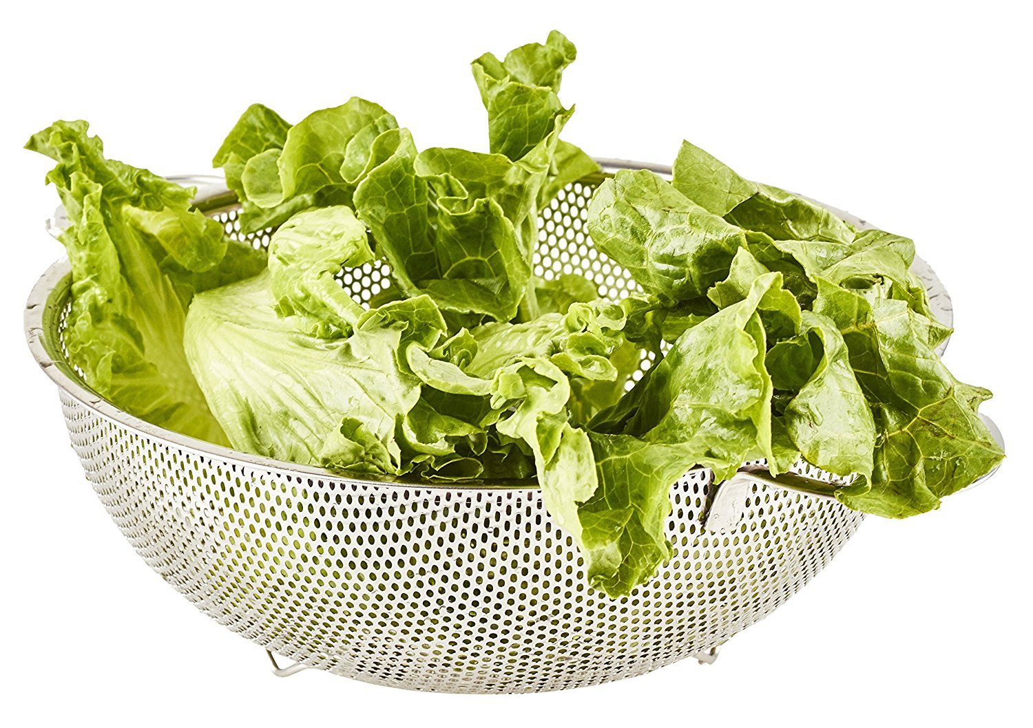 HÖLM strainer in kitchen sink perfect for rinsing vegetables and quinoa