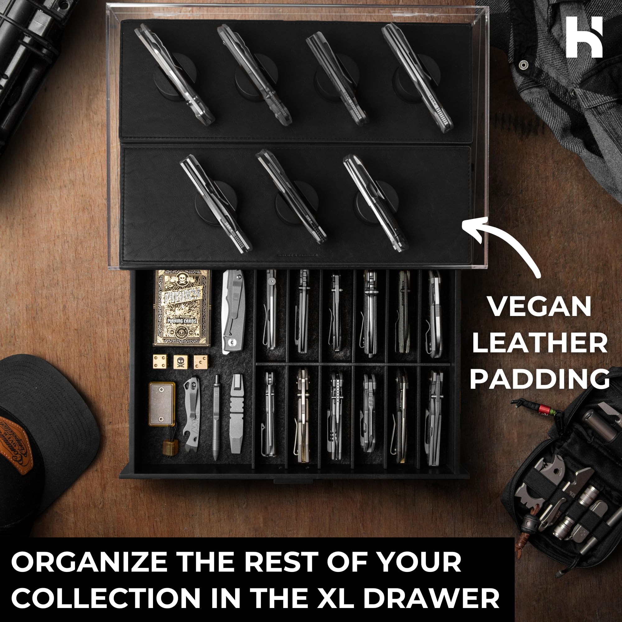Holme & Hadfield Armory Pro pillar configuration for a clean, organized look