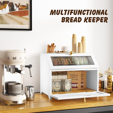 HOLTICO bread box on-counter design for quick meal prep access