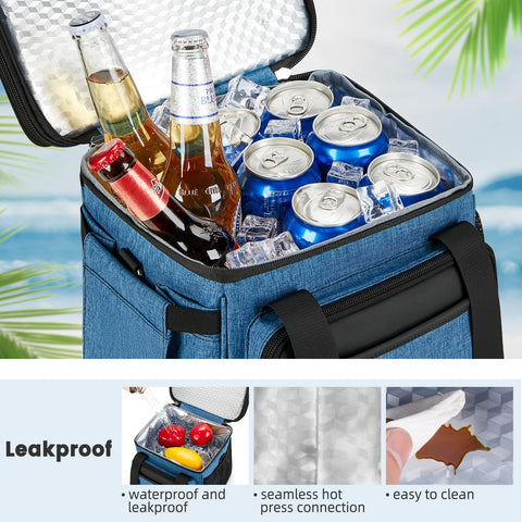 Holuxer lunch bag 6mm insulation maintains temperature for meals on the go