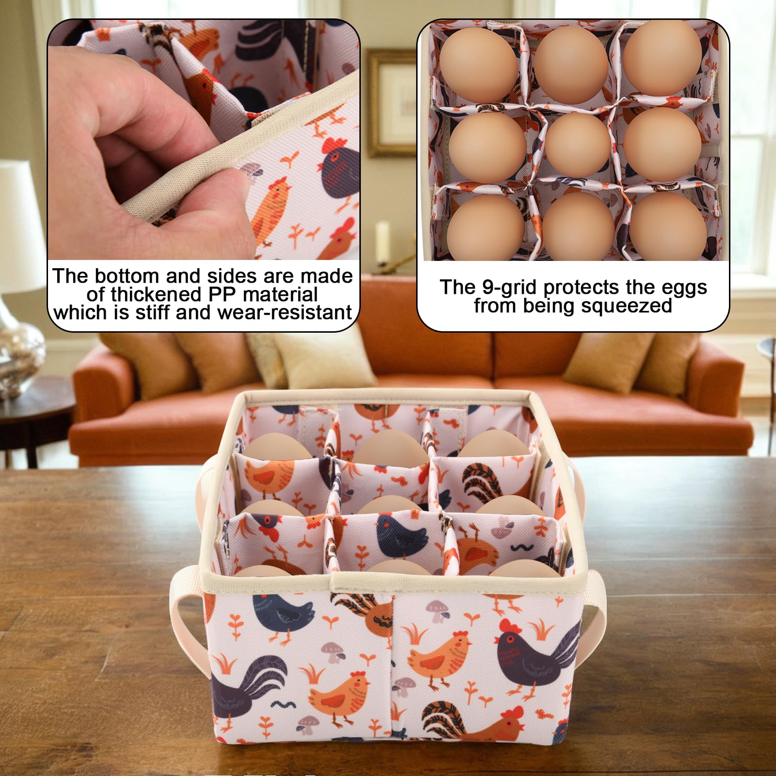 Homakover patterned-chicken-design adds charm to backyard poultry setups.