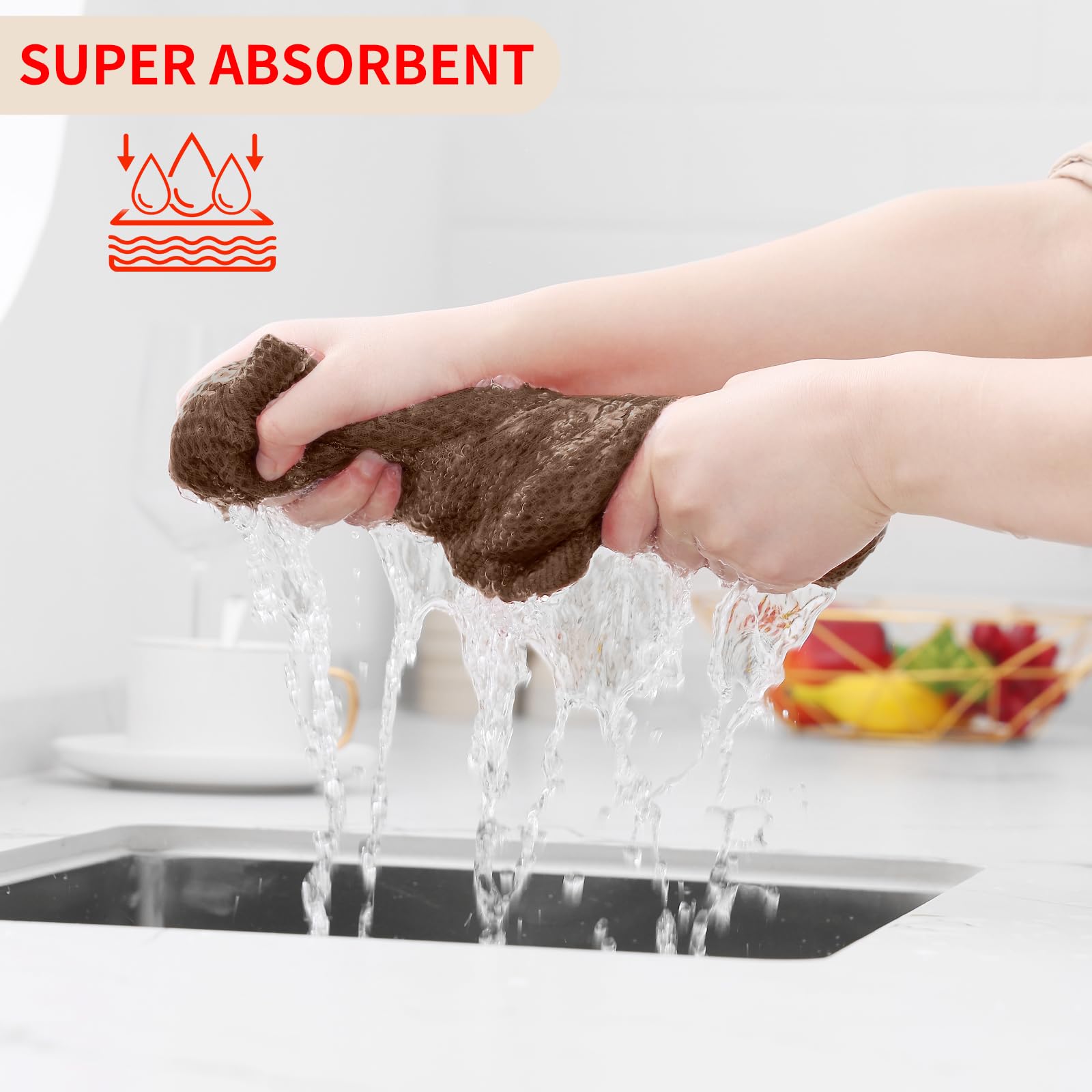 Homaxy 13x28 inch dishcloth ideal for large surfaces