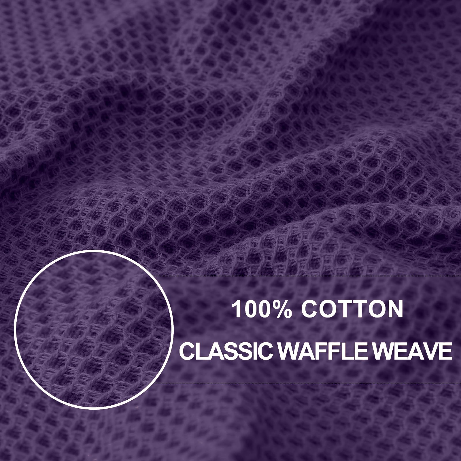 Homaxy eggplant dish towels absorbent and quick-drying for countertops