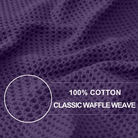 Homaxy eggplant dish towels absorbent and quick-drying for countertops